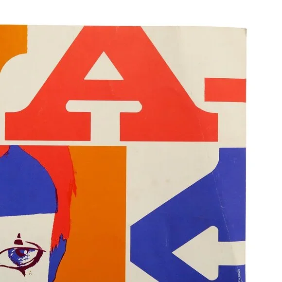 1969 Pop Art Lithograph Poster – “Deja-Vu” by Bob G.H. McKendrick, Mime Portrait - Picture 8 of 10